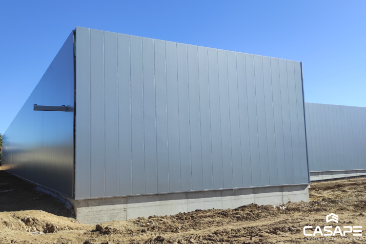 Edifício metálico comercial