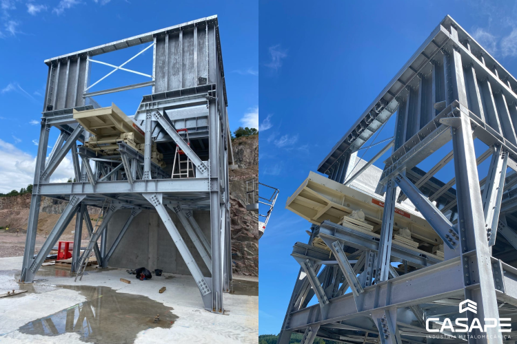 Estrutura metálica - Equipamento industrial