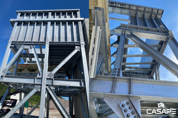 Estrutura metálica - Equipamento industrial