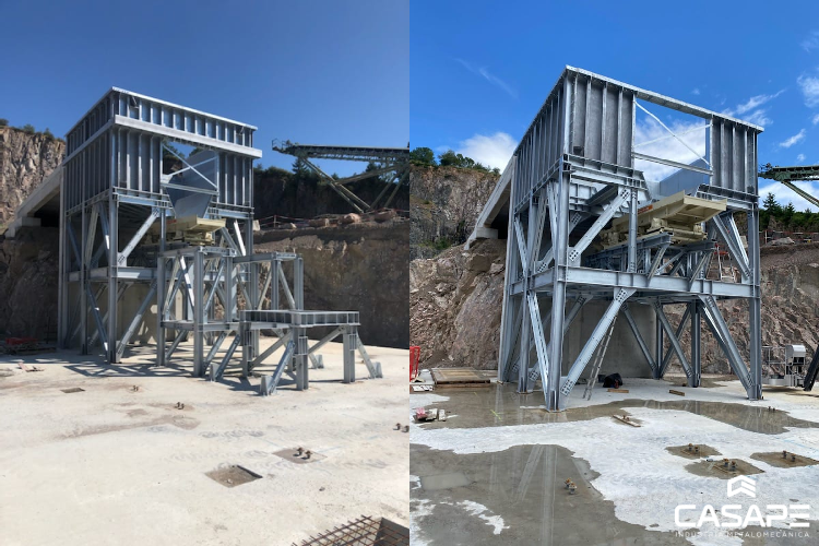 Estrutura metálica - Equipamento industrial